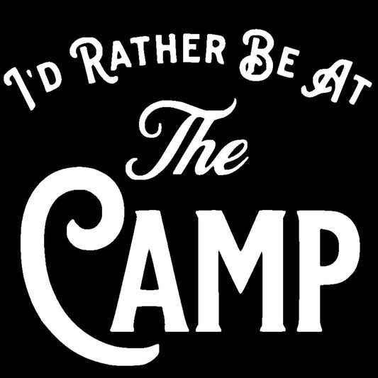I'D RATHER BE AT THE CAMP Koozie