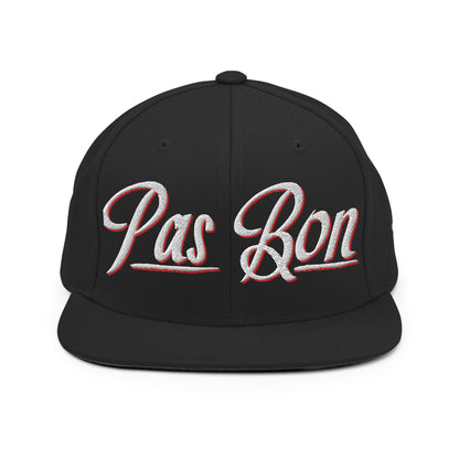 "NO GOOD" Pas Bon Co.  Flat Bill Snapback